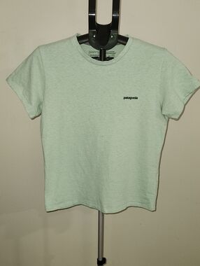 Patagonia Womens Responsibi-Tee In Mint Green. Size Medium.